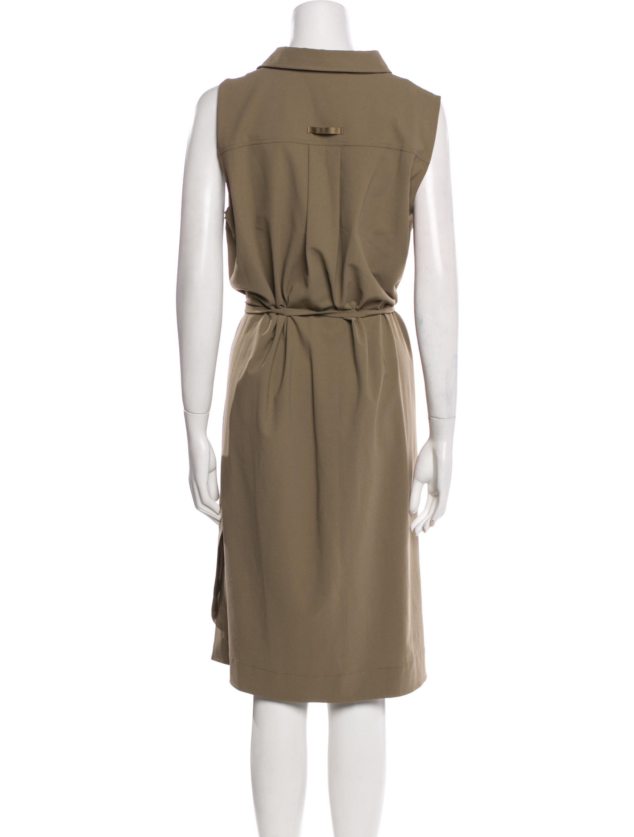 Lafayette 148 V-Neck Knee-Length Dress