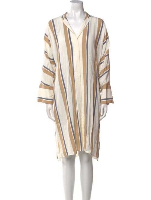 Lafayette 148 Striped Knee-Length Dress