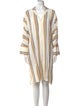 Lafayette 148 Striped Knee-Length Dress