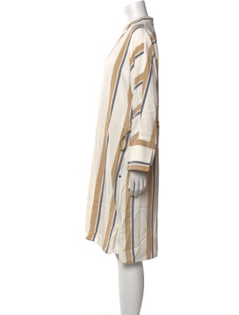 Lafayette 148 Striped Knee-Length Dress