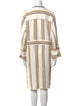 Lafayette 148 Striped Knee-Length Dress