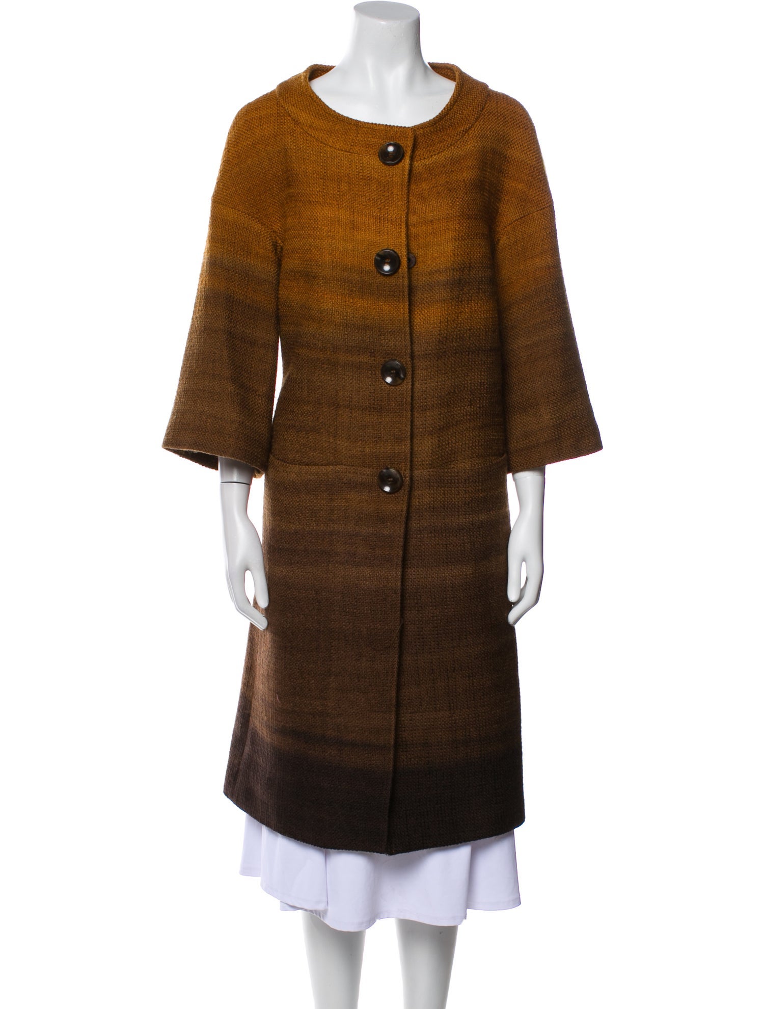 Lafayette 148 Wool Printed Coat