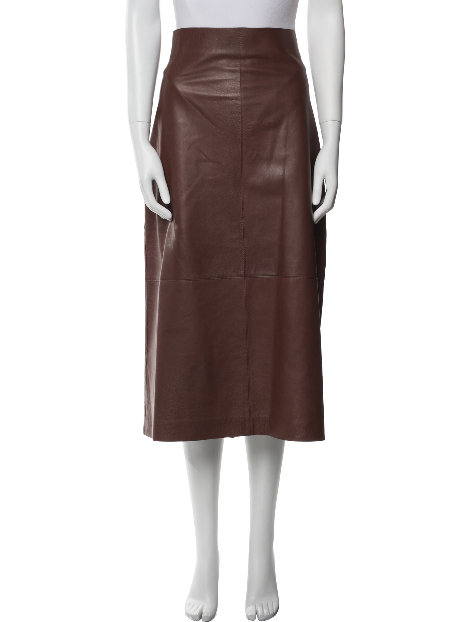 Lafayette 148 Leather Midi Length Skirt