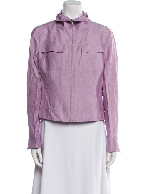 Lafayette 148 Linen Biker Jacket