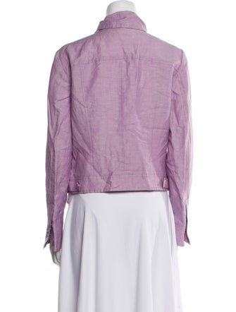 Lafayette 148 Linen Biker Jacket