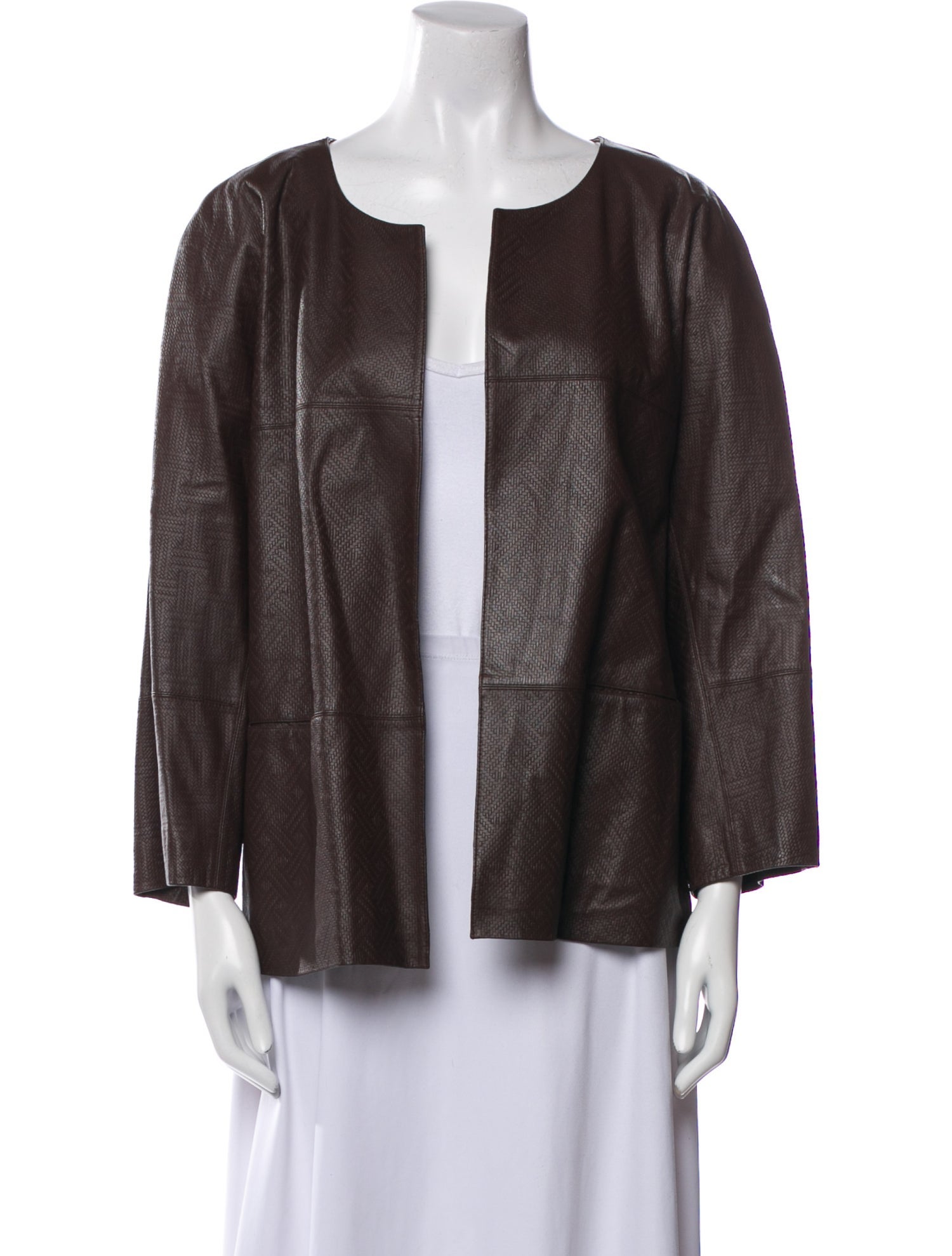 Lafayette 148 Leather Evening Jacket