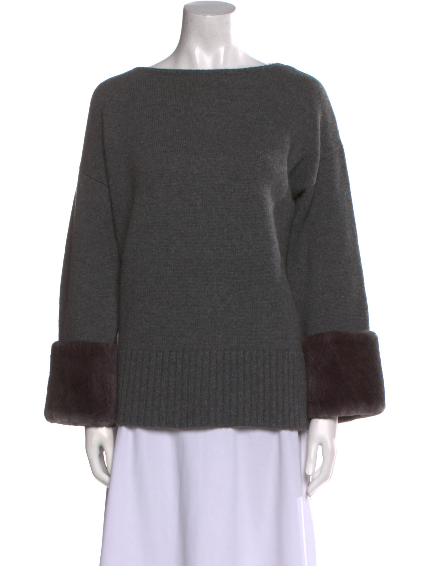 Lafayette 148 Cashmere Bateau Neckline Sweater