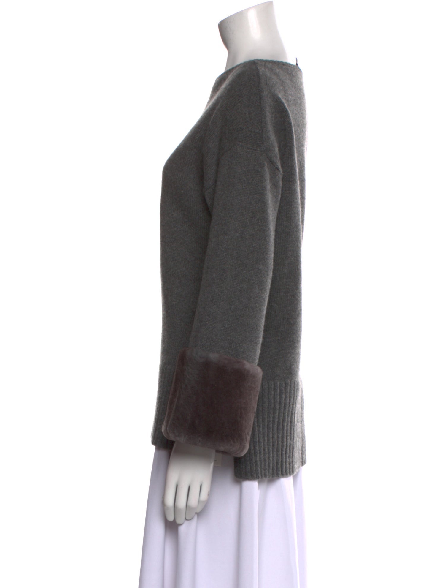 Lafayette 148 Cashmere Bateau Neckline Sweater