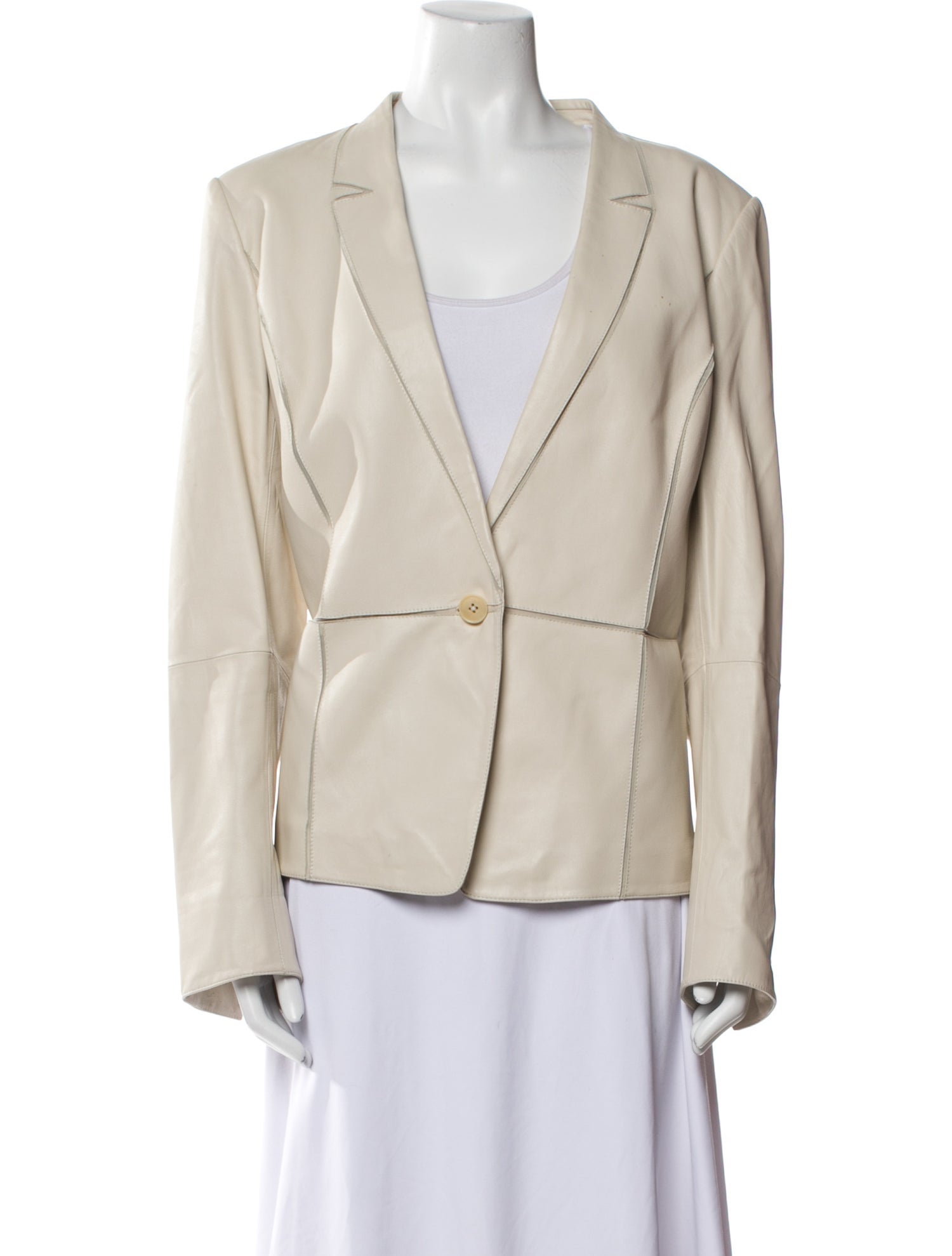 Lafayette 148 Leather Blazer