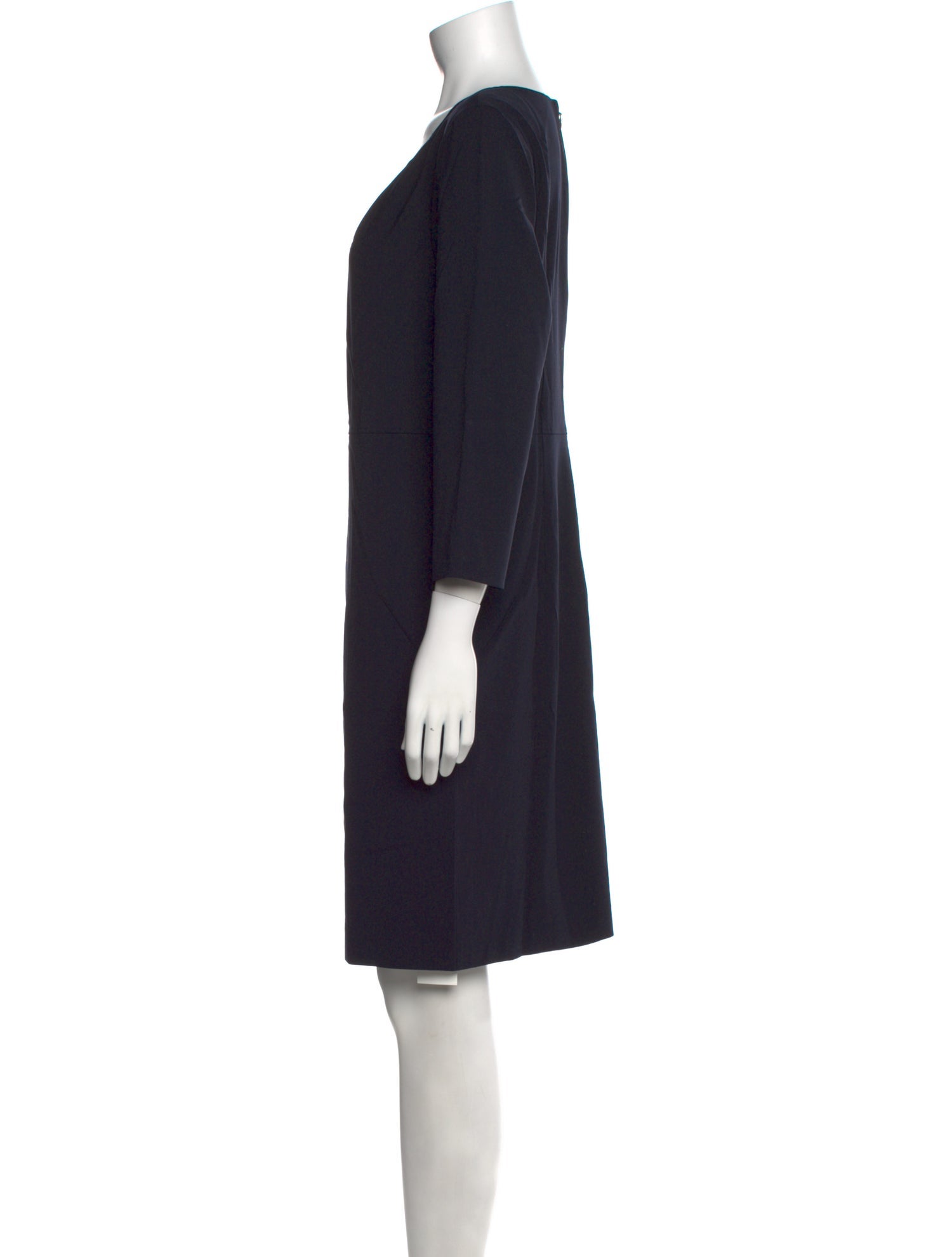 Lafayette 148 Scoop Neck Mini Dress