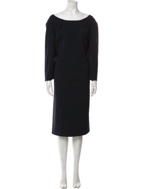 Lafayette 148 Virgin Wool Midi Length Dress