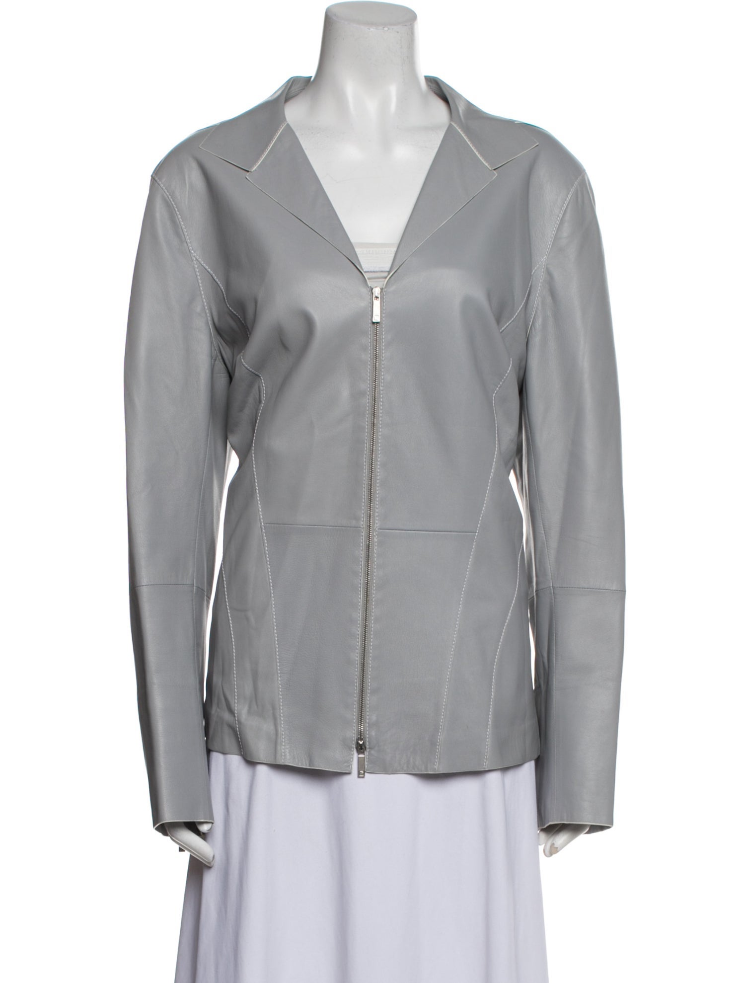 Lafayette 148 Leather Blazer