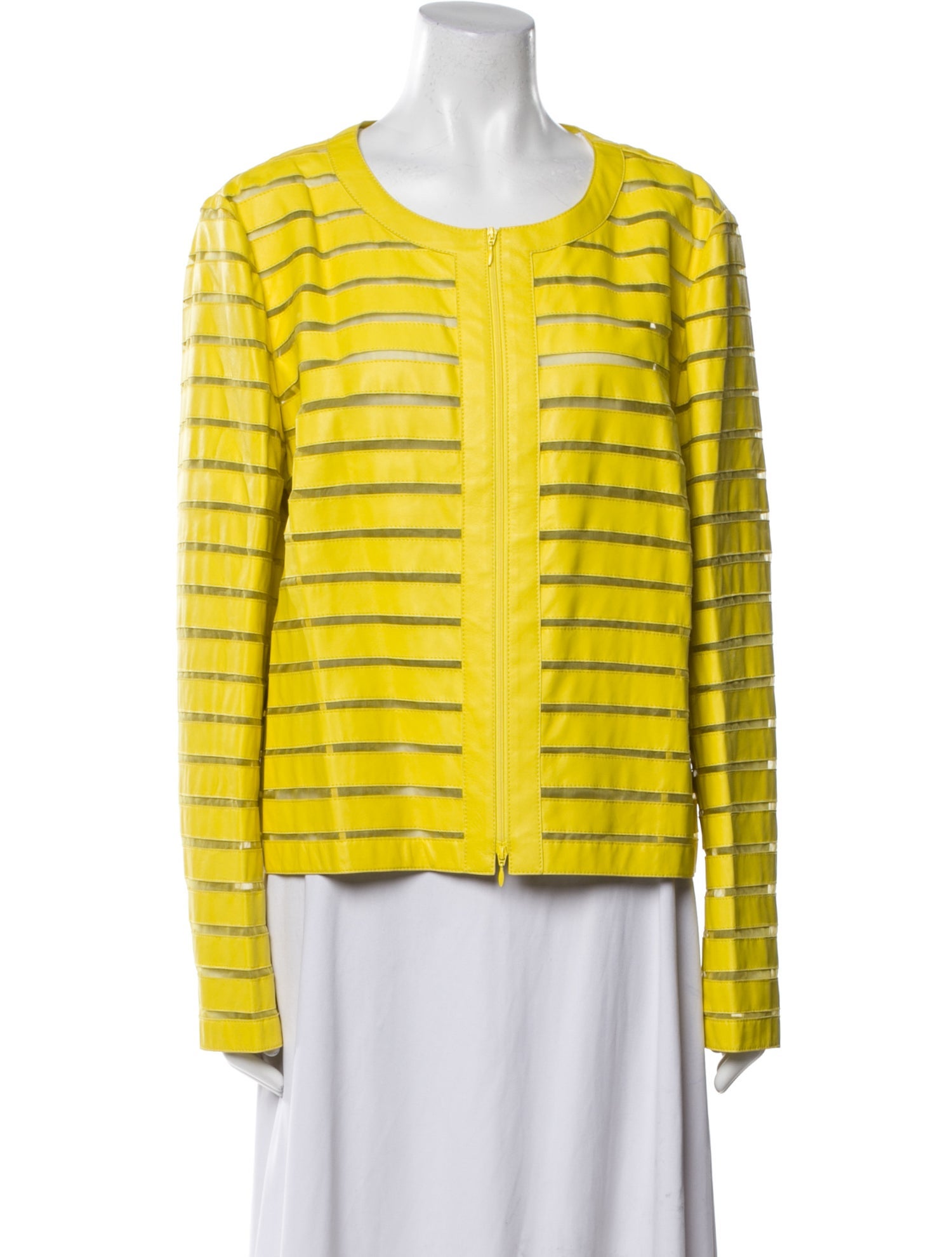 Lafayette 148 Leather Printed Evening Jacket