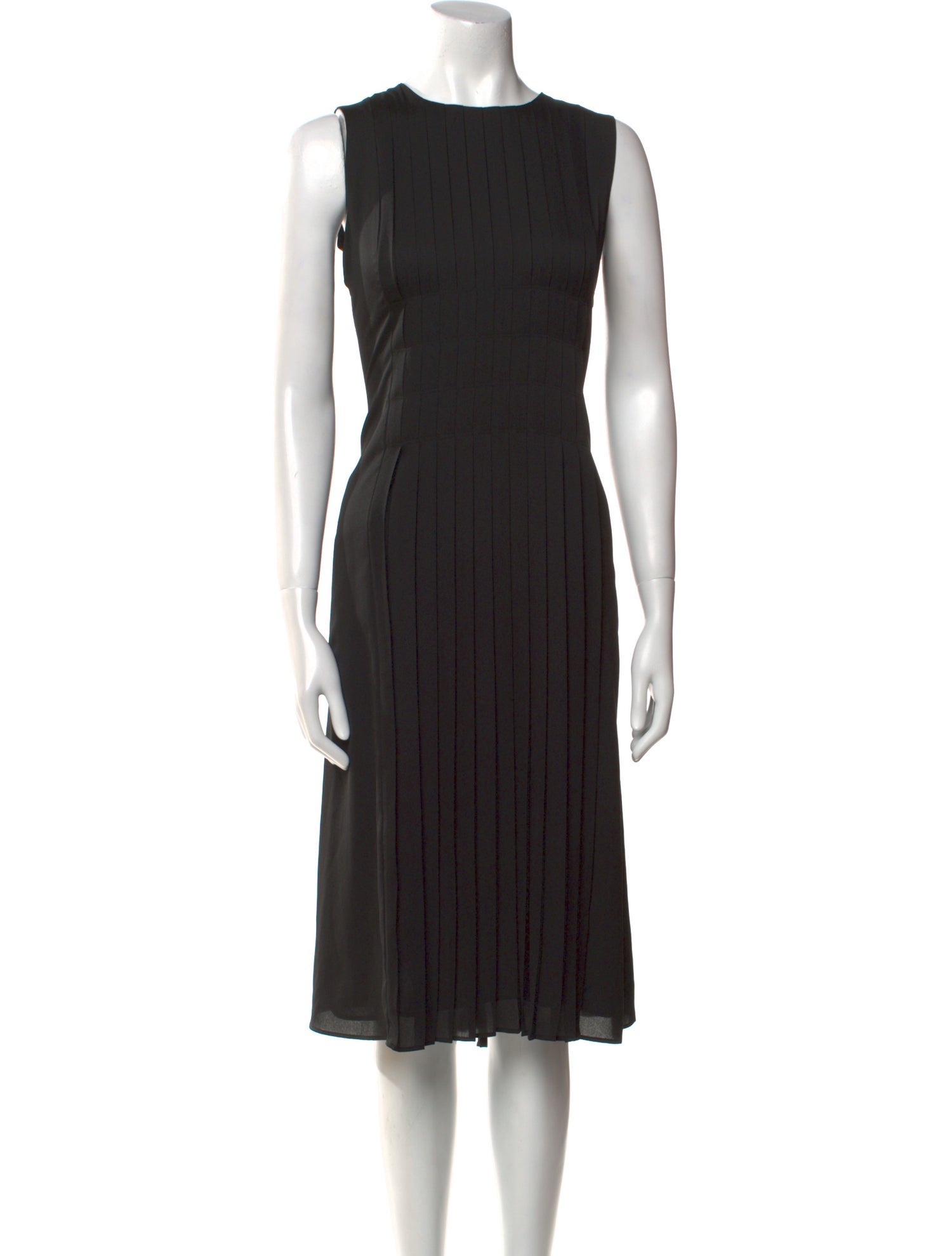 Lafayette 148 Crew Neck Midi Length Dress