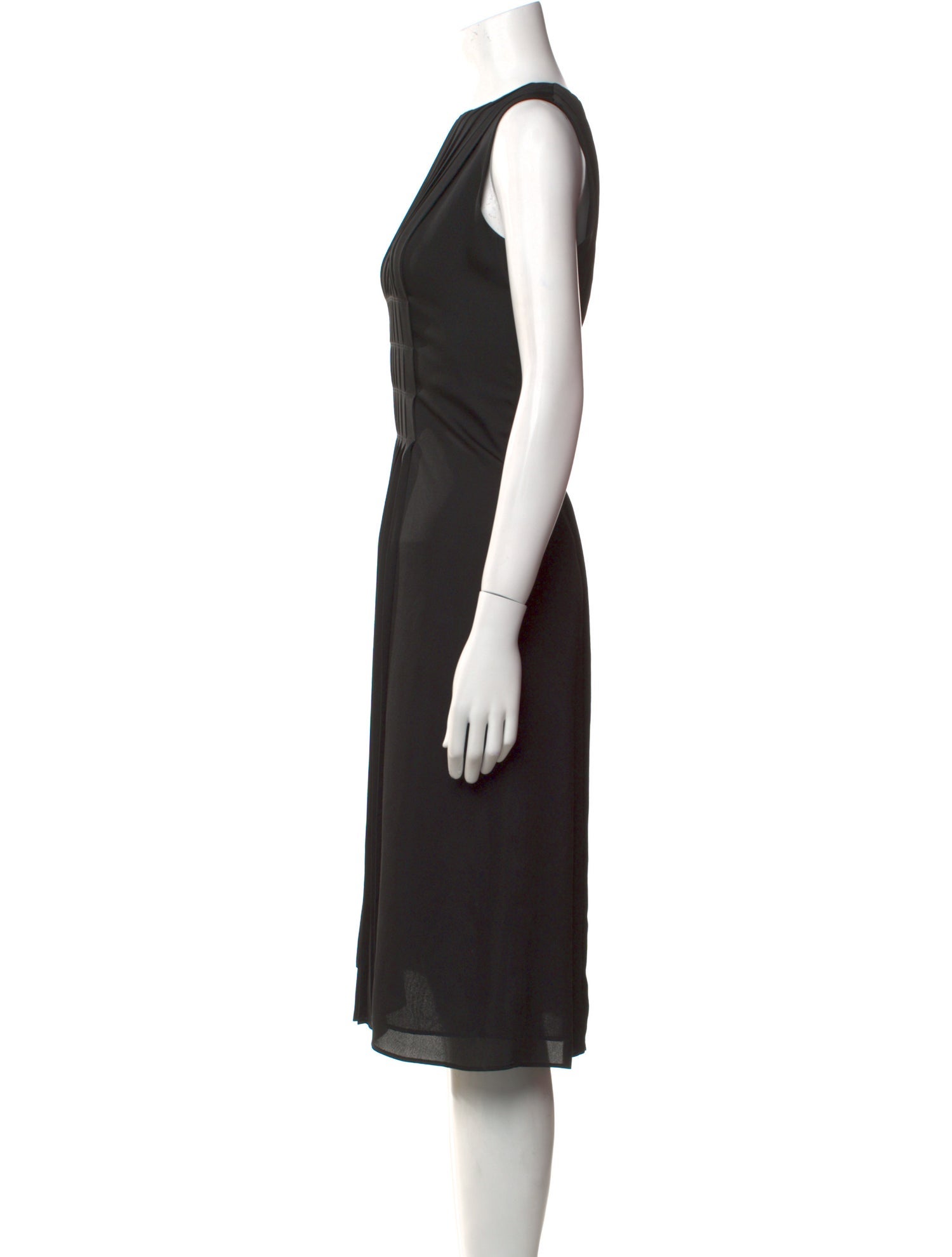 Lafayette 148 Crew Neck Midi Length Dress