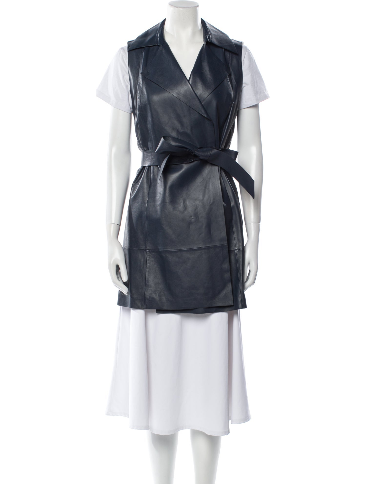 Lafayette 148 Leather Trench Coat