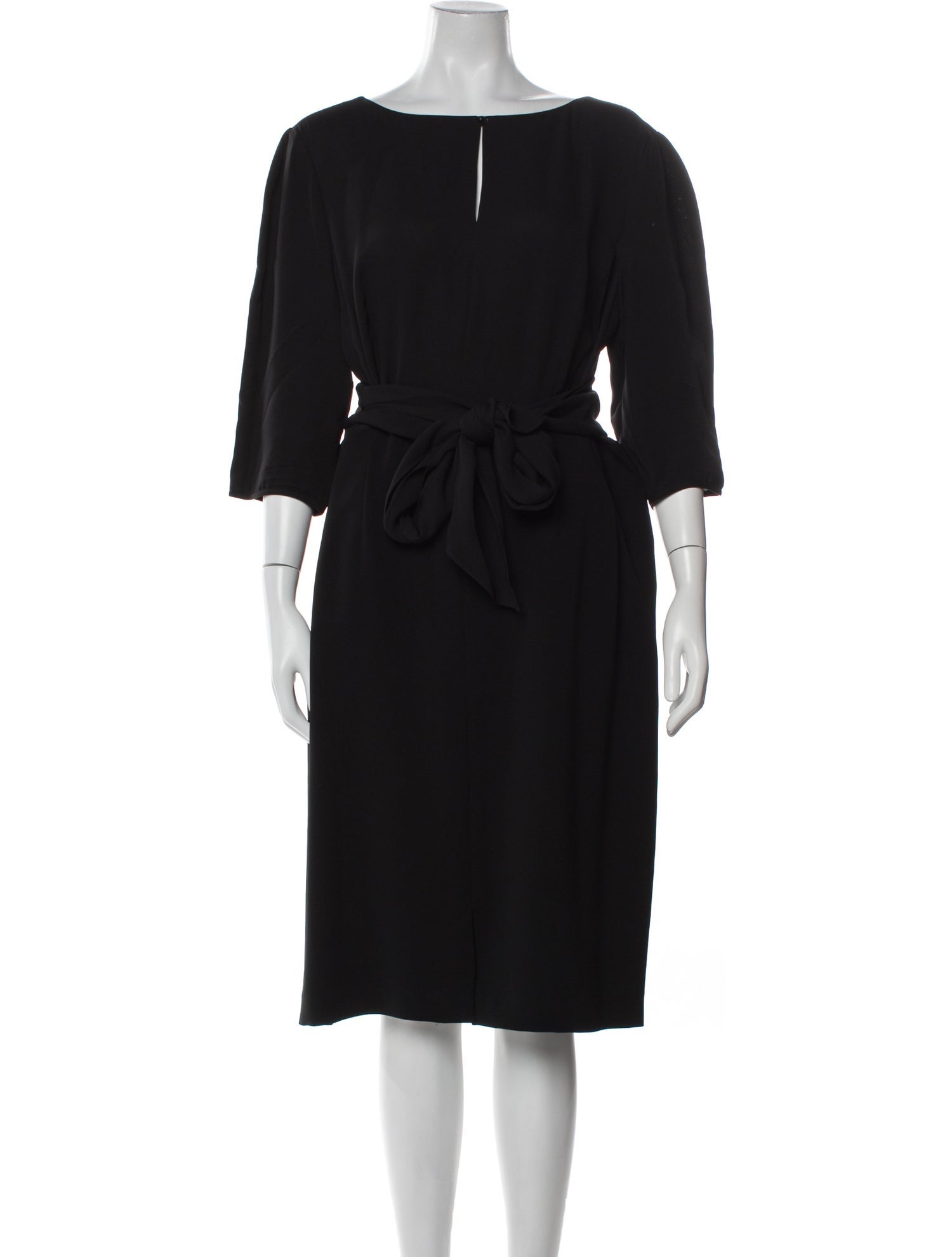 Lafayette 148 Bateau Neckline Midi Length Dress