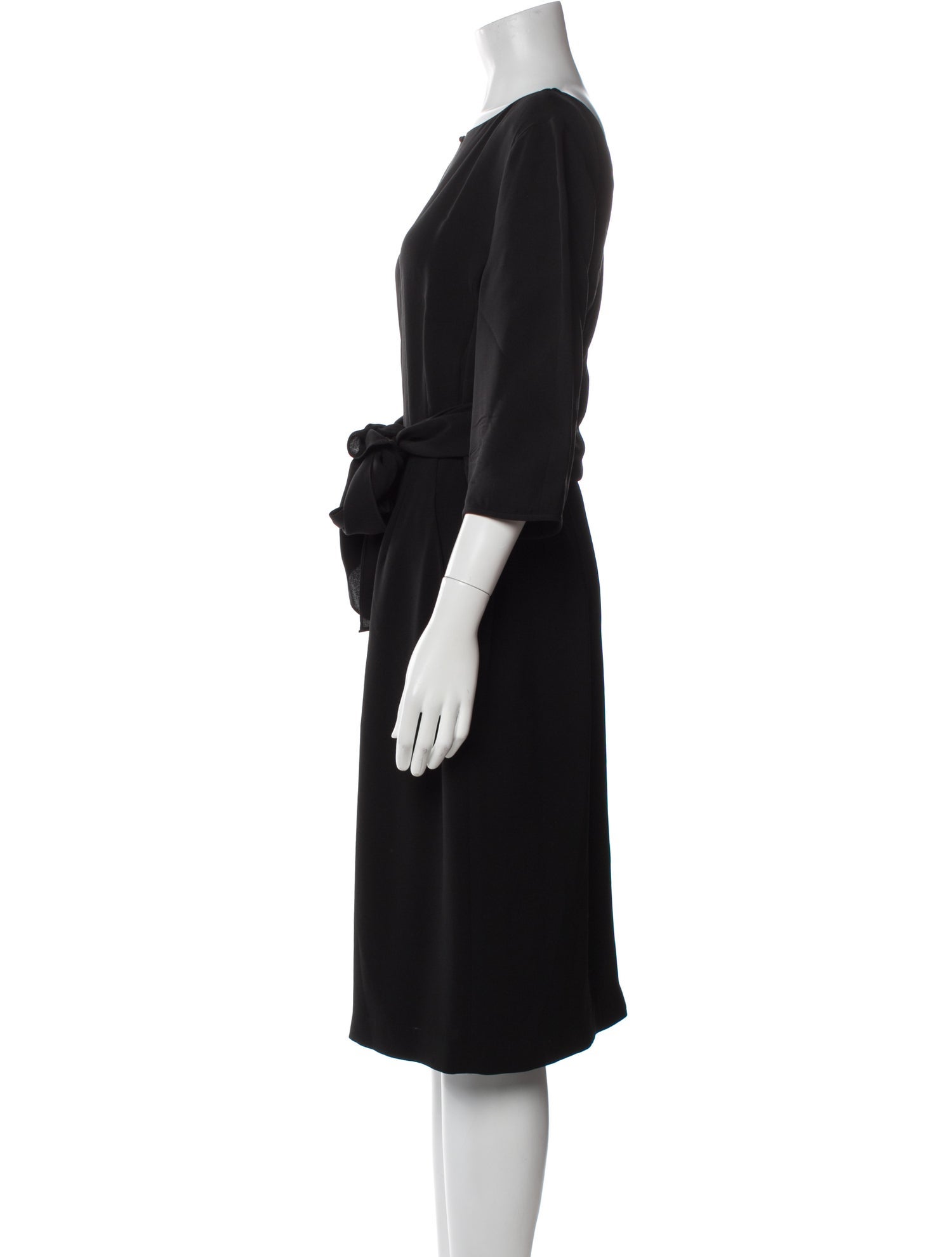 Lafayette 148 Bateau Neckline Midi Length Dress