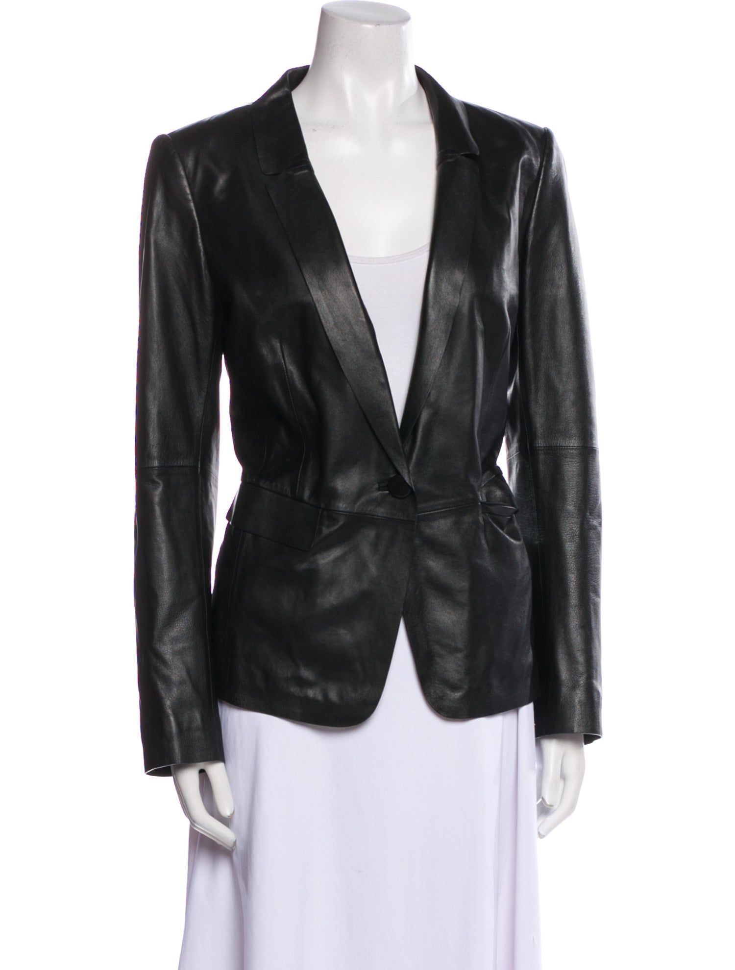 Lafayette 148 Leather Blazer