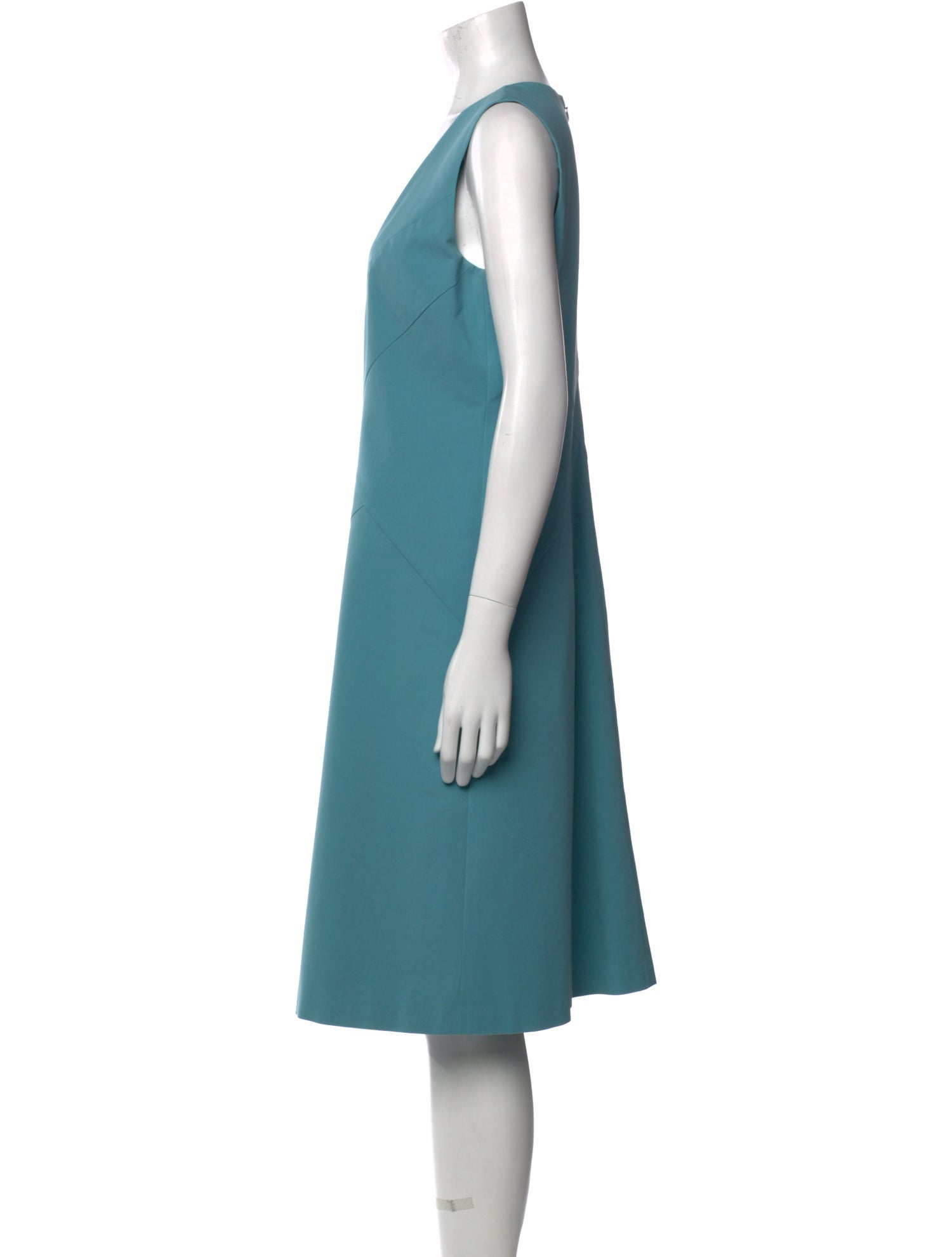 Lafayette 148 V-Neck Midi Length Dress