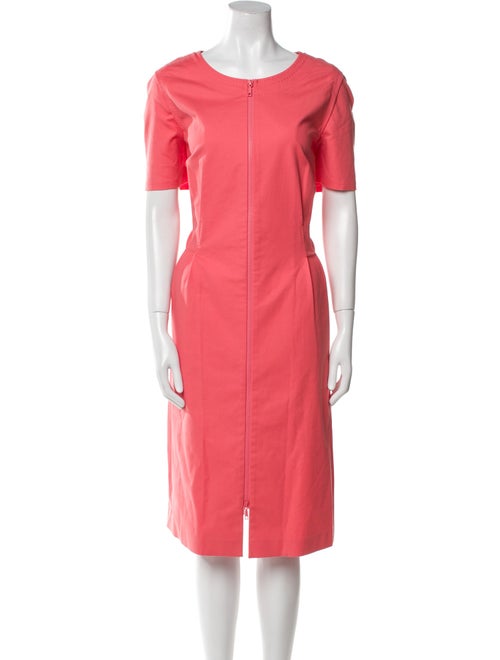 Lafayette 148 Scoop Neck Midi Length Dress