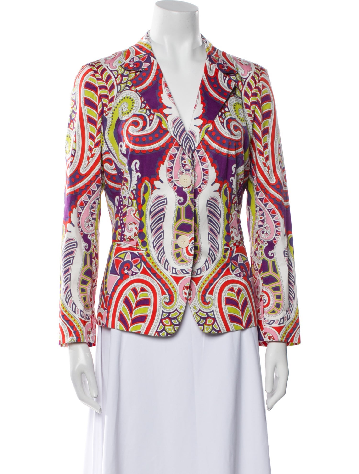 Lafayette 148 Paisley Print Blazer
