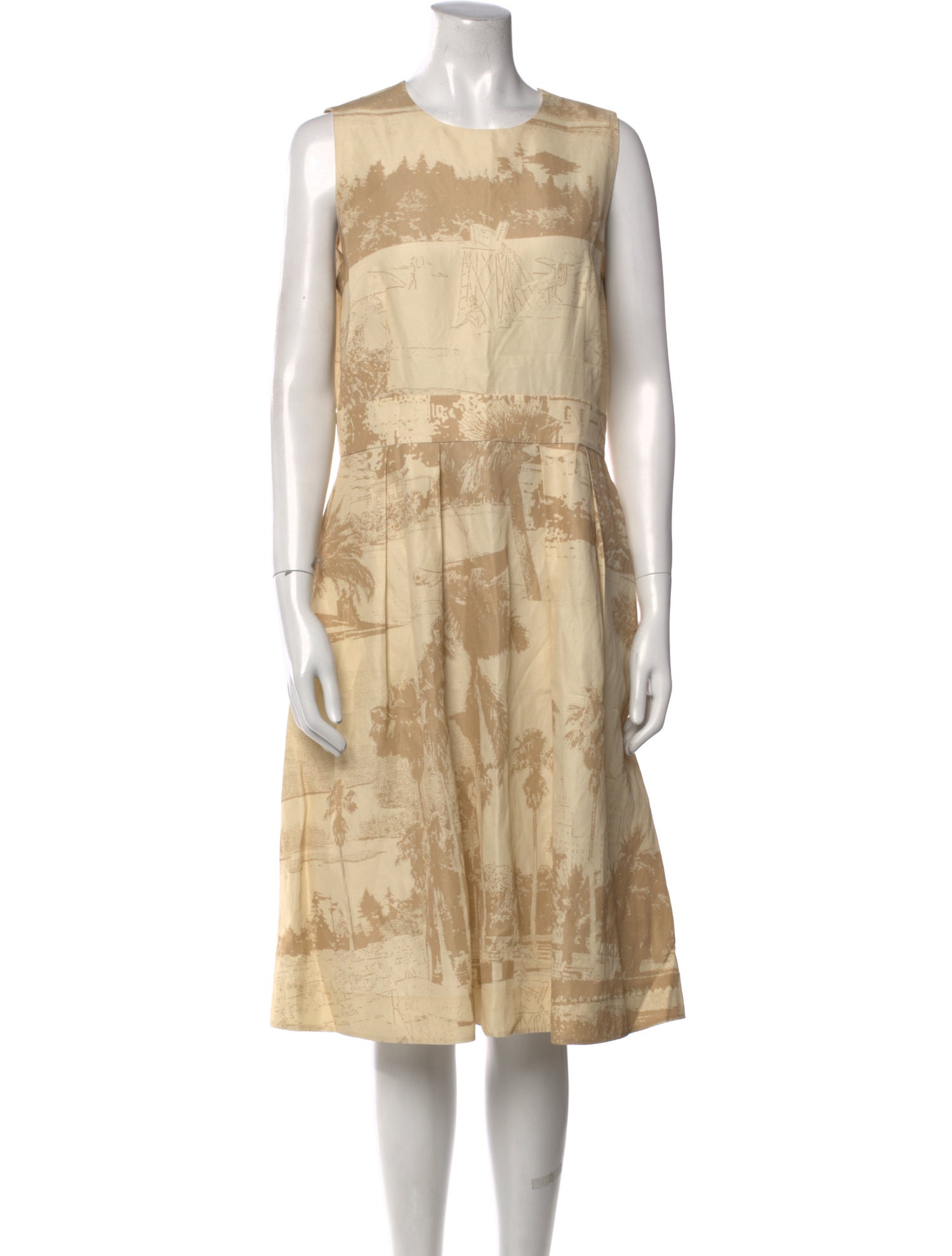 Lafayette 148 Printed Knee-Length Dress