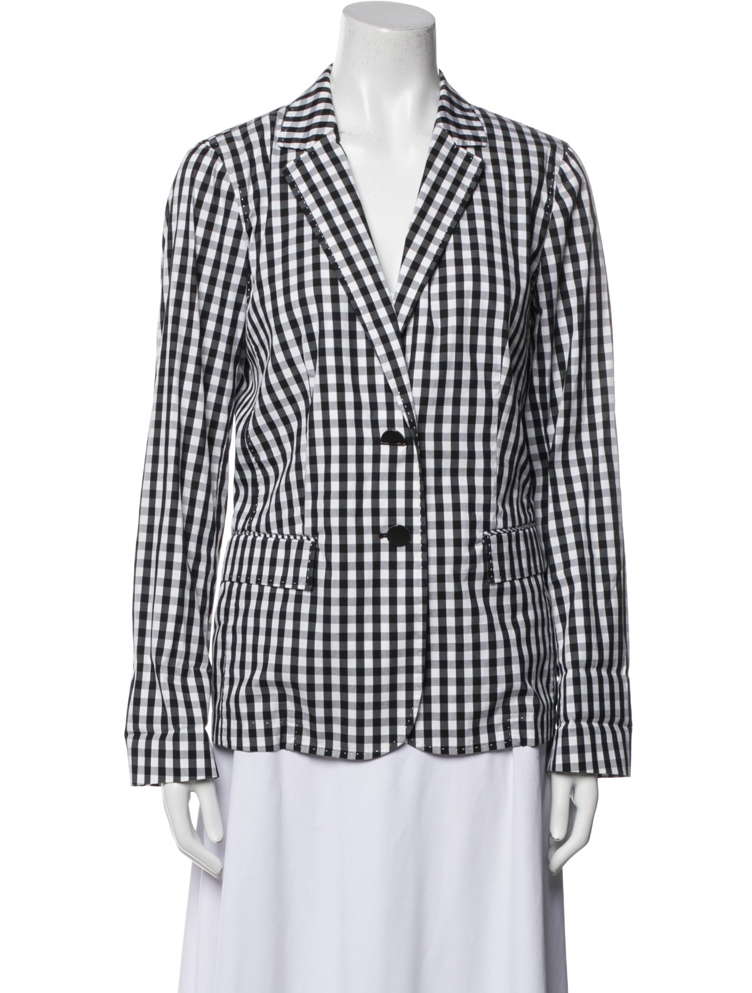 Lafayette 148 Plaid Print Blazer