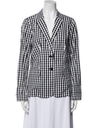 Lafayette 148 Plaid Print Blazer