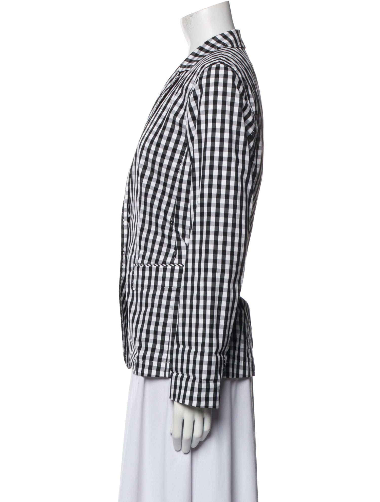 Lafayette 148 Plaid Print Blazer