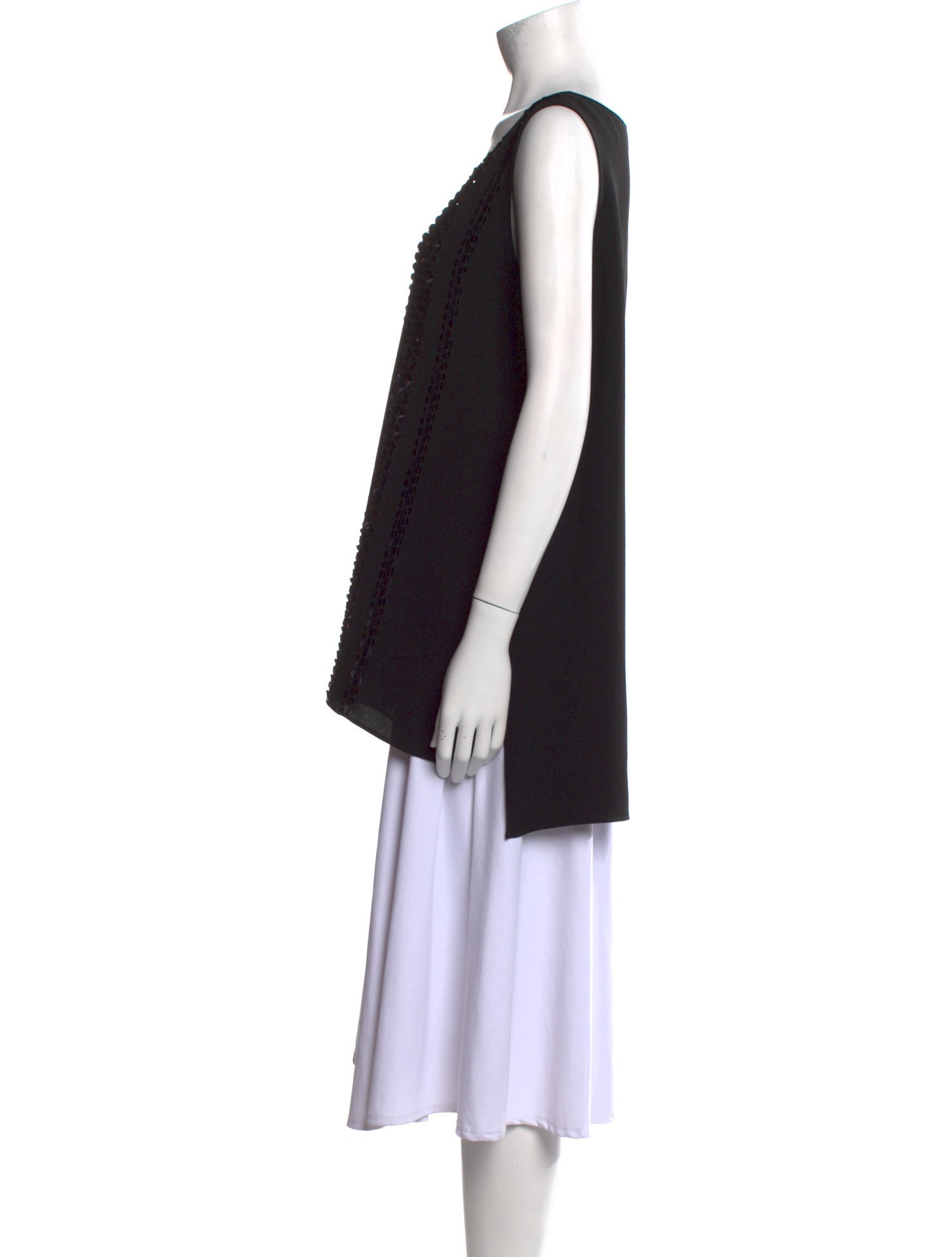 Lafayette 148 Scoop Neck Sleeveless Tunic