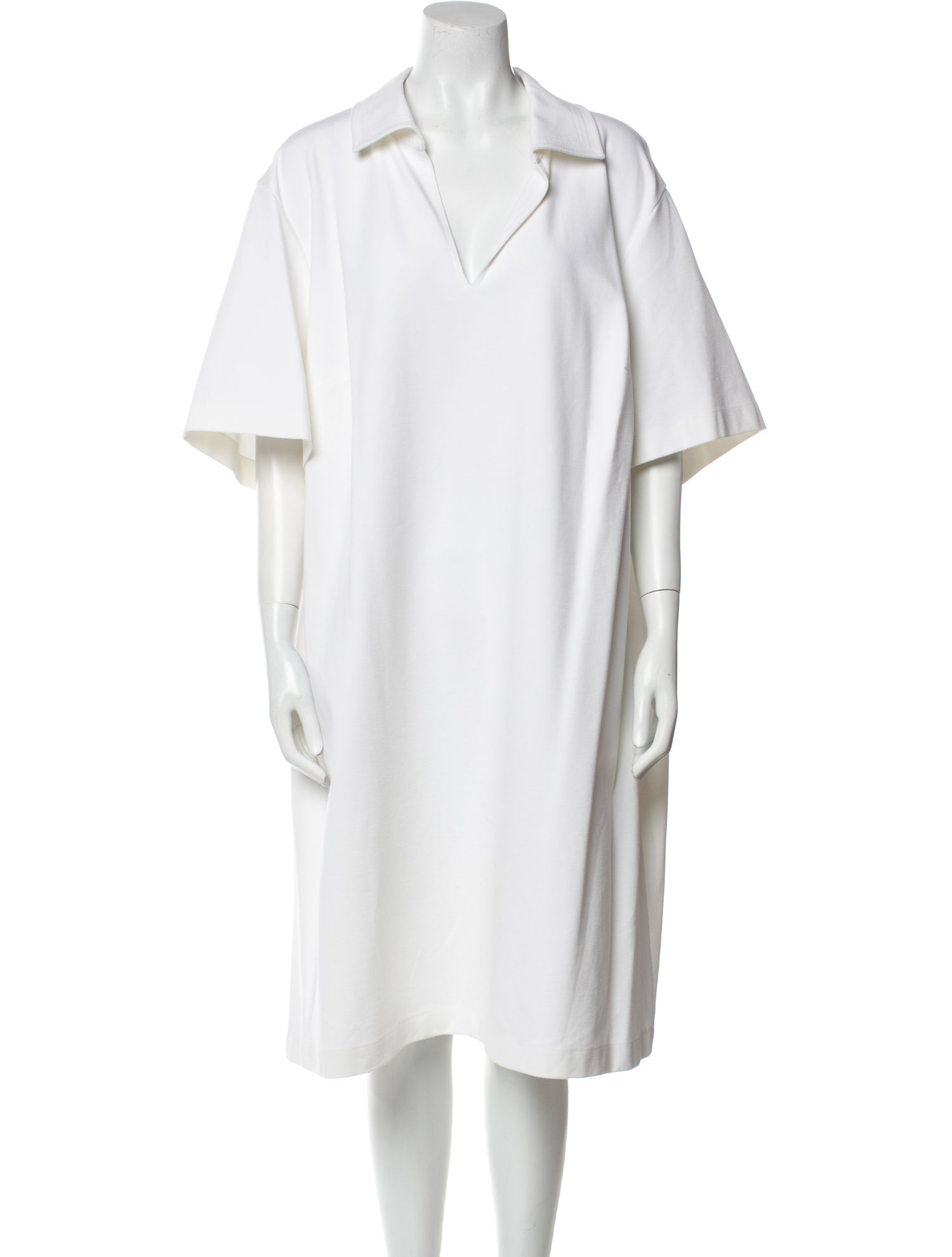 Lafayette 148 V-Neck Midi Length Dress