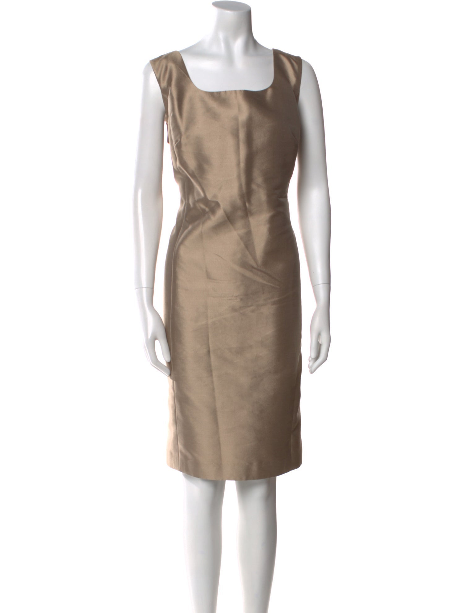 Lafayette 148 Square Neckline Knee-Length Dress