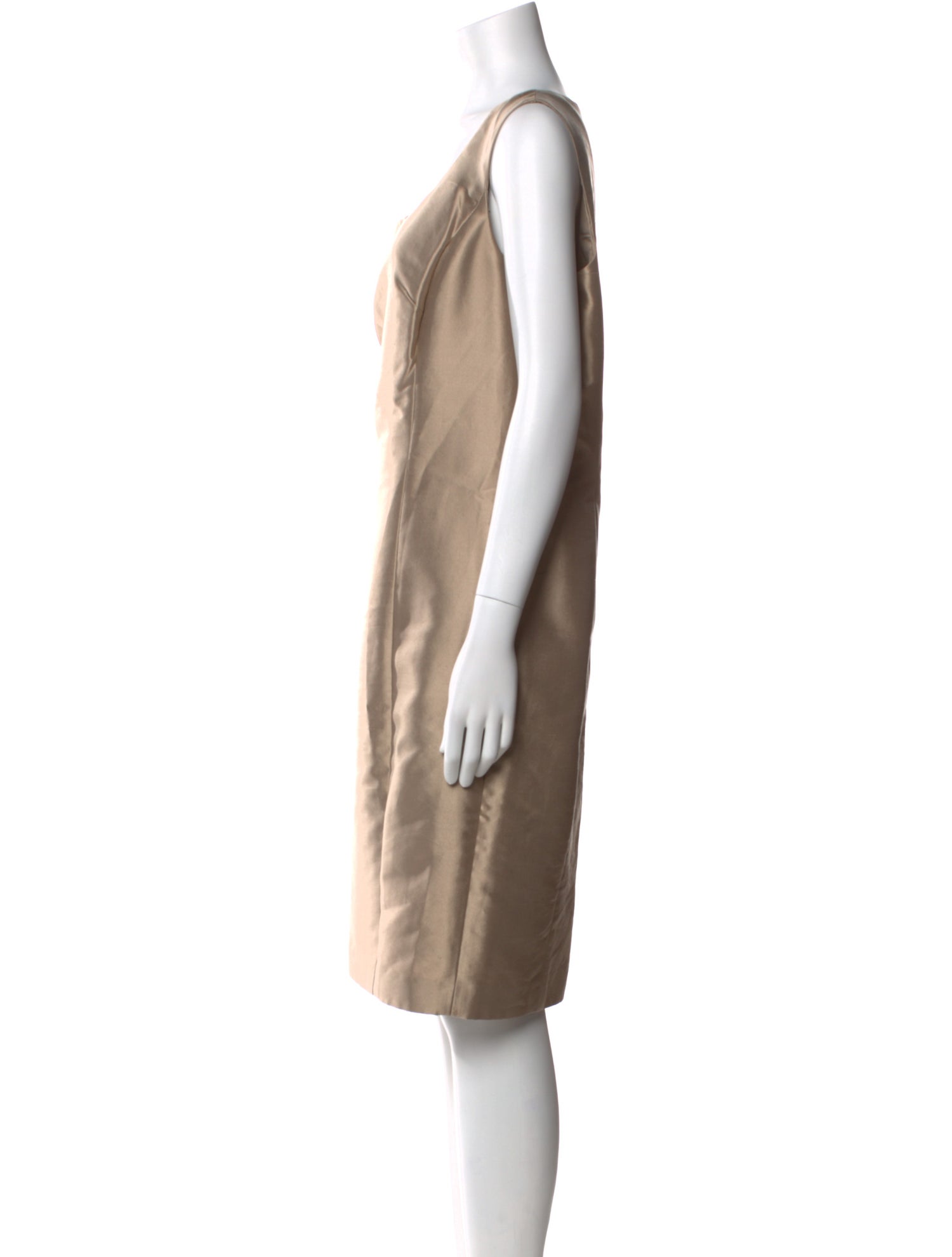 Lafayette 148 Square Neckline Knee-Length Dress