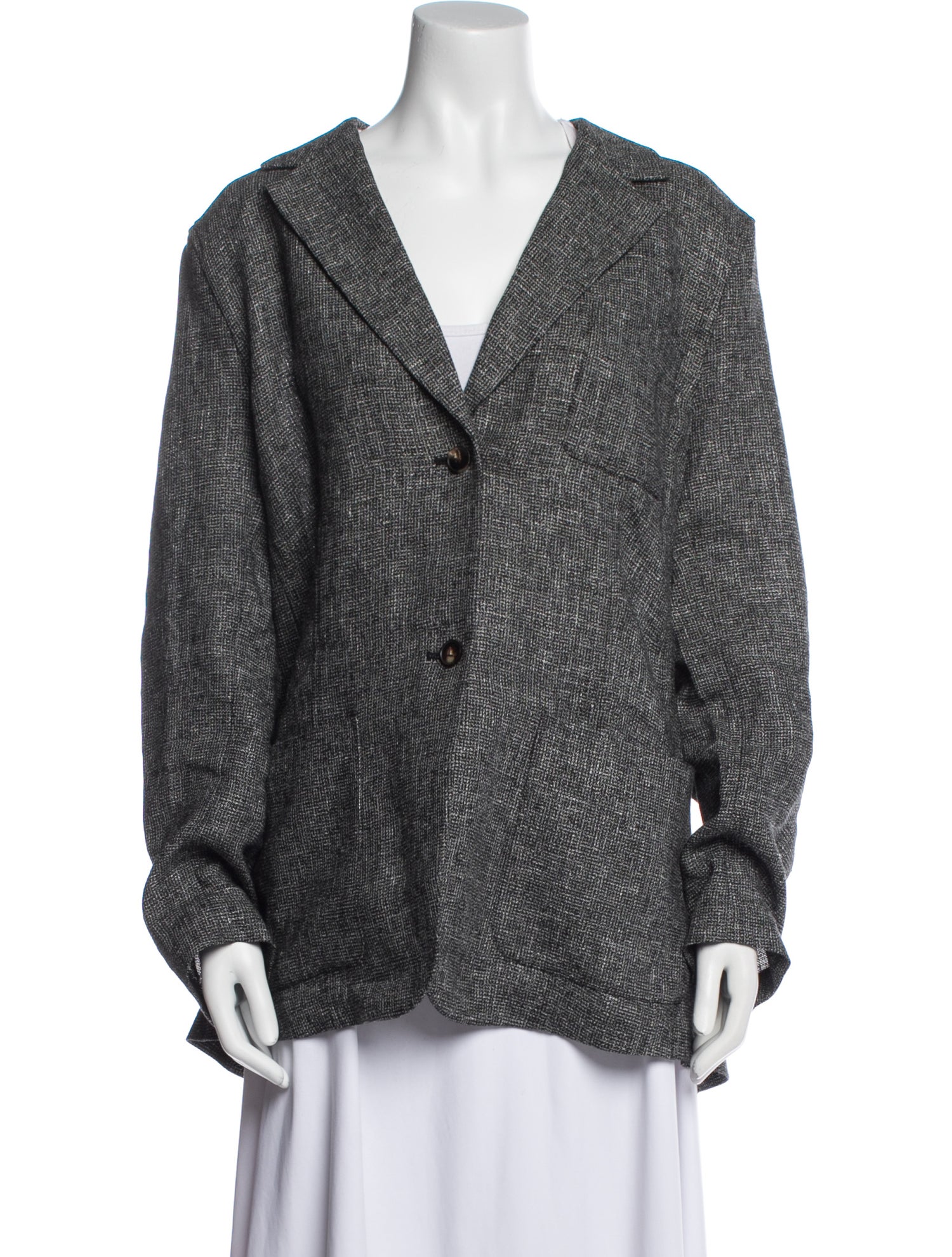 Lafayette 148 Linen Printed Blazer