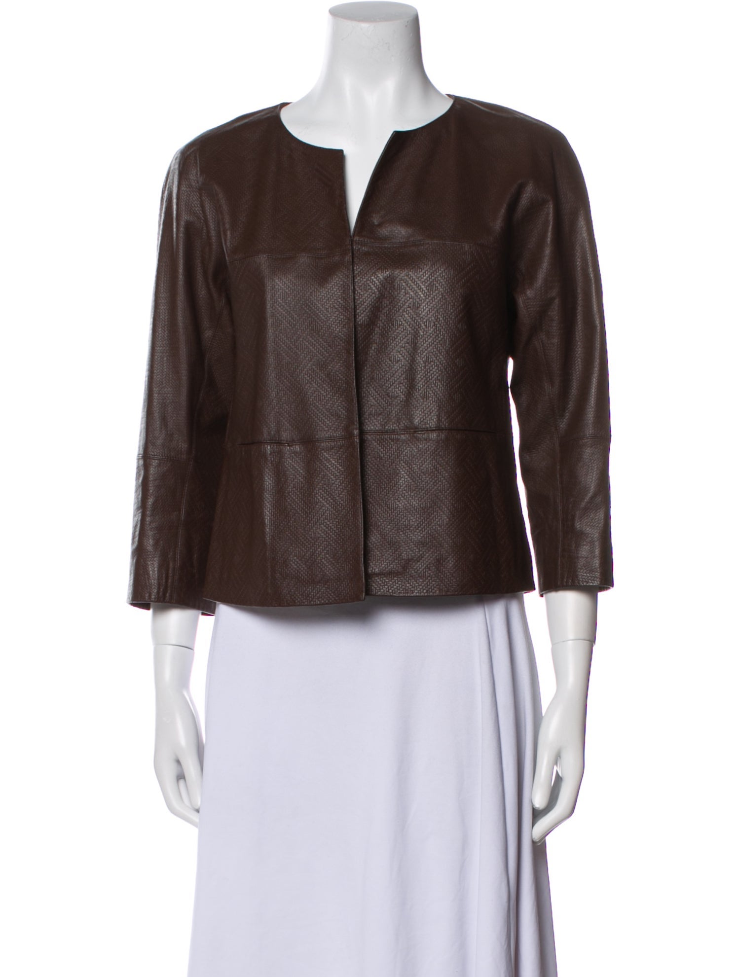 Lafayette 148 Leather Evening Jacket