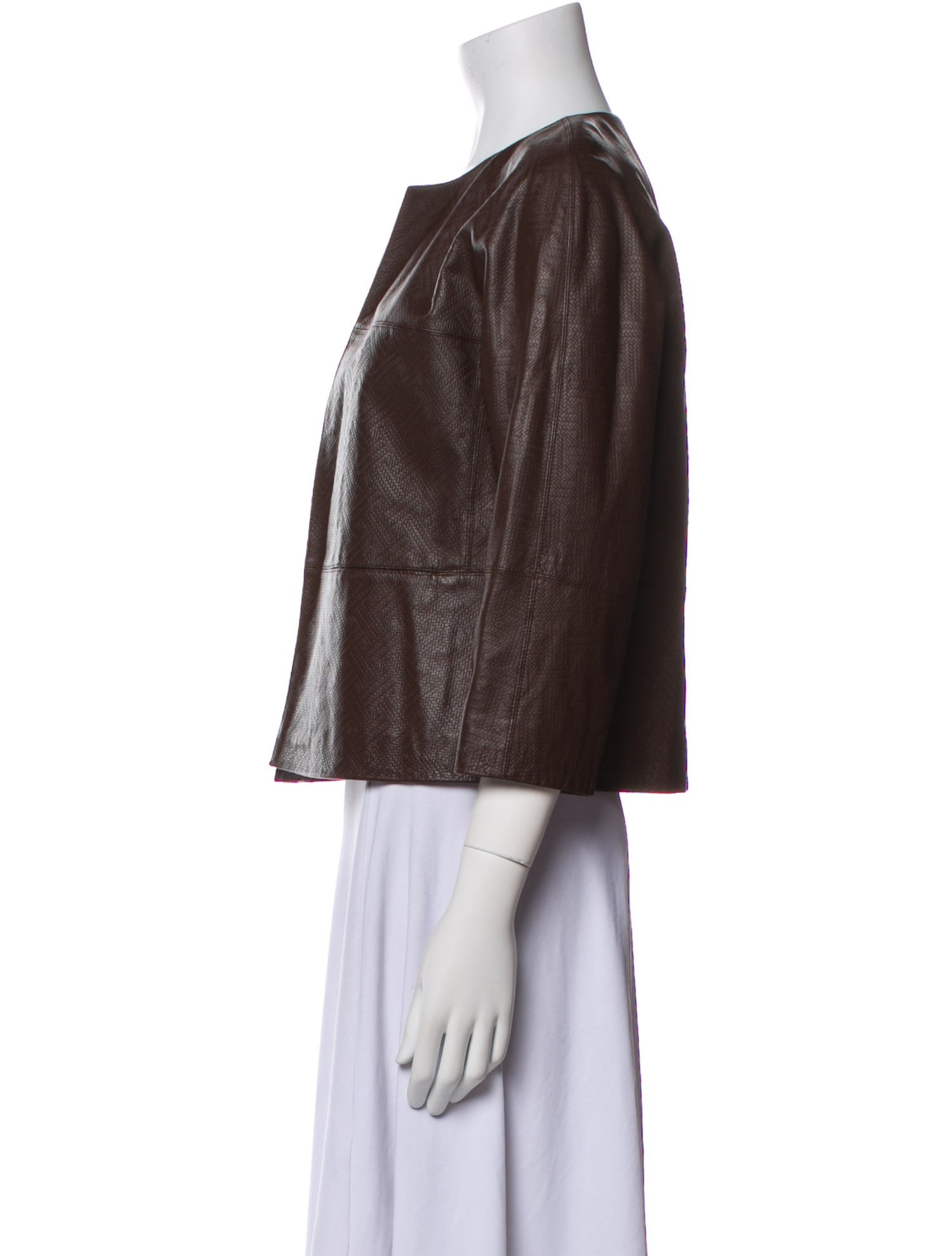 Lafayette 148 Leather Evening Jacket