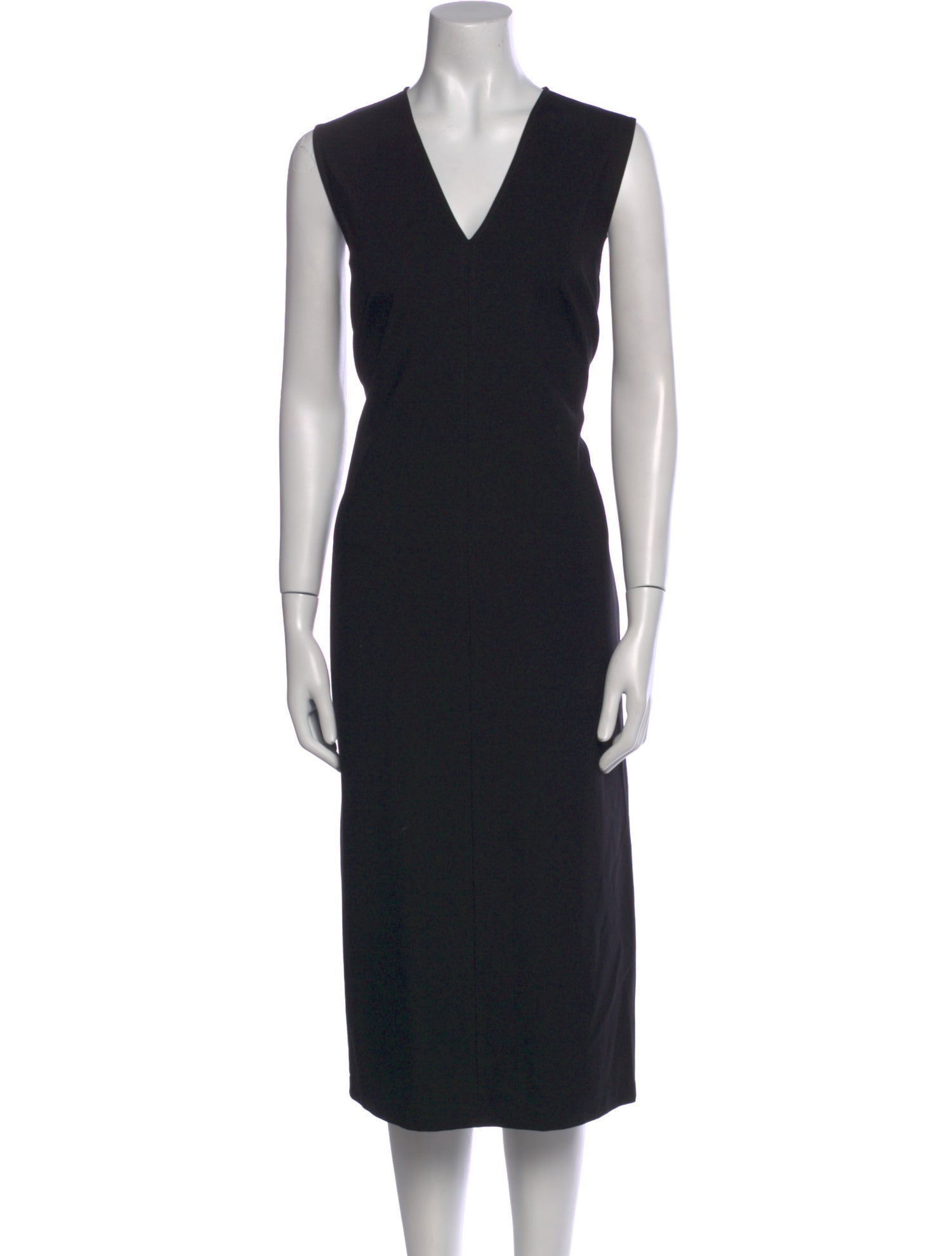 Lafayette 148 V-Neck Midi Length Dress
