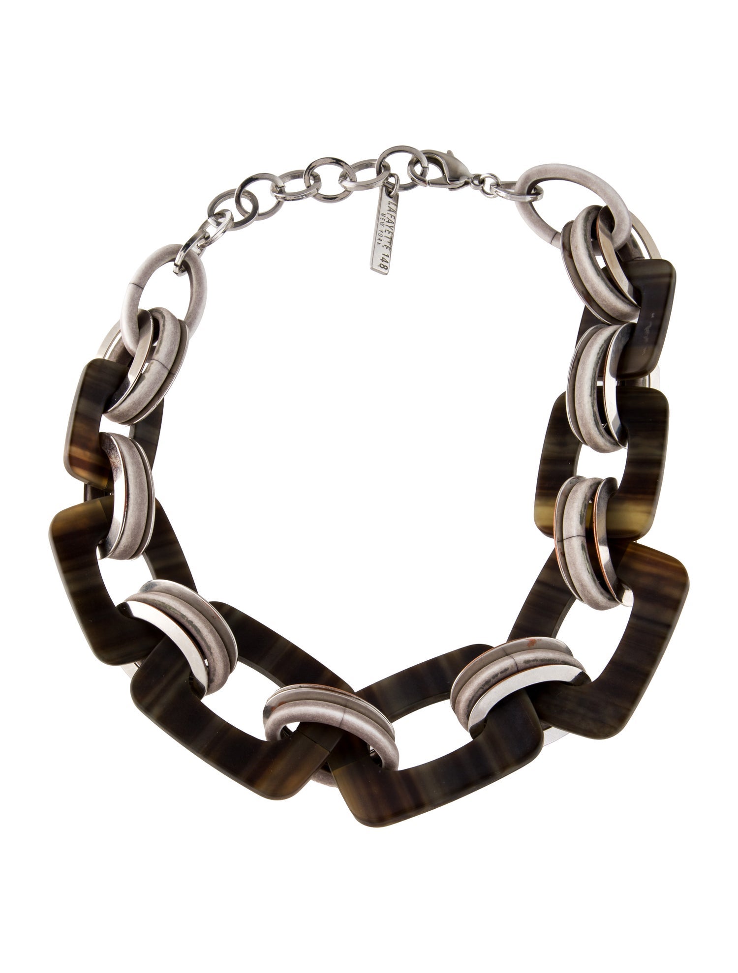 Lafayette 148 Resin Link Collar Necklace