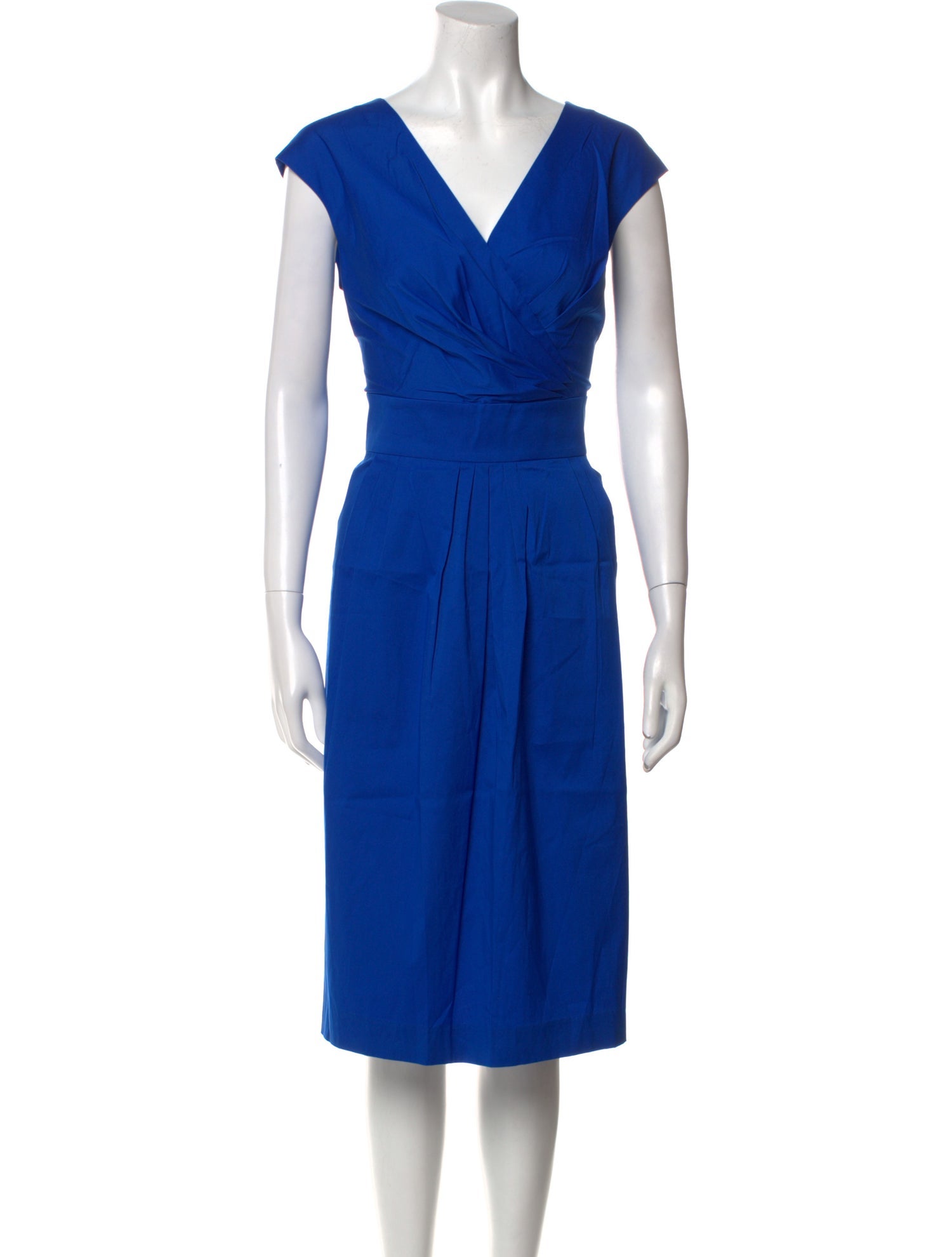 Lafayette 148 V-Neck Midi Length Dress