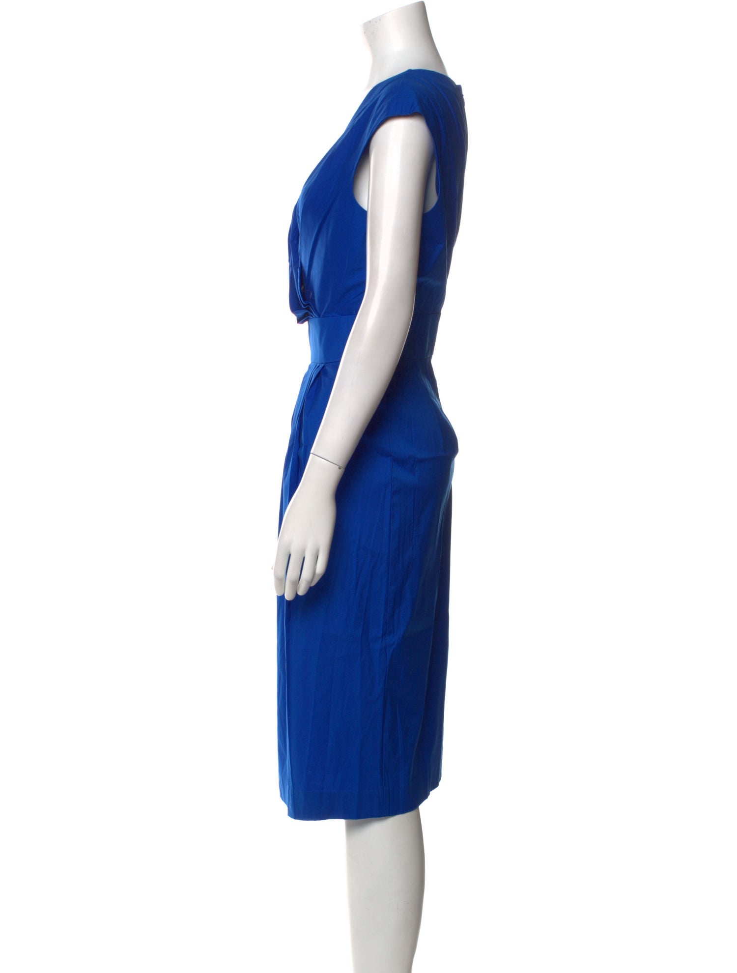 Lafayette 148 V-Neck Midi Length Dress