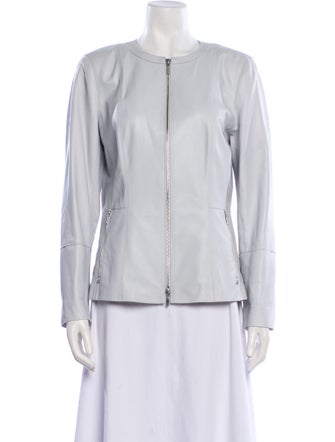 Lafayette 148 Leather Evening Jacket