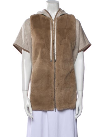 Lafayette 148 Cashmere Fur Jacket