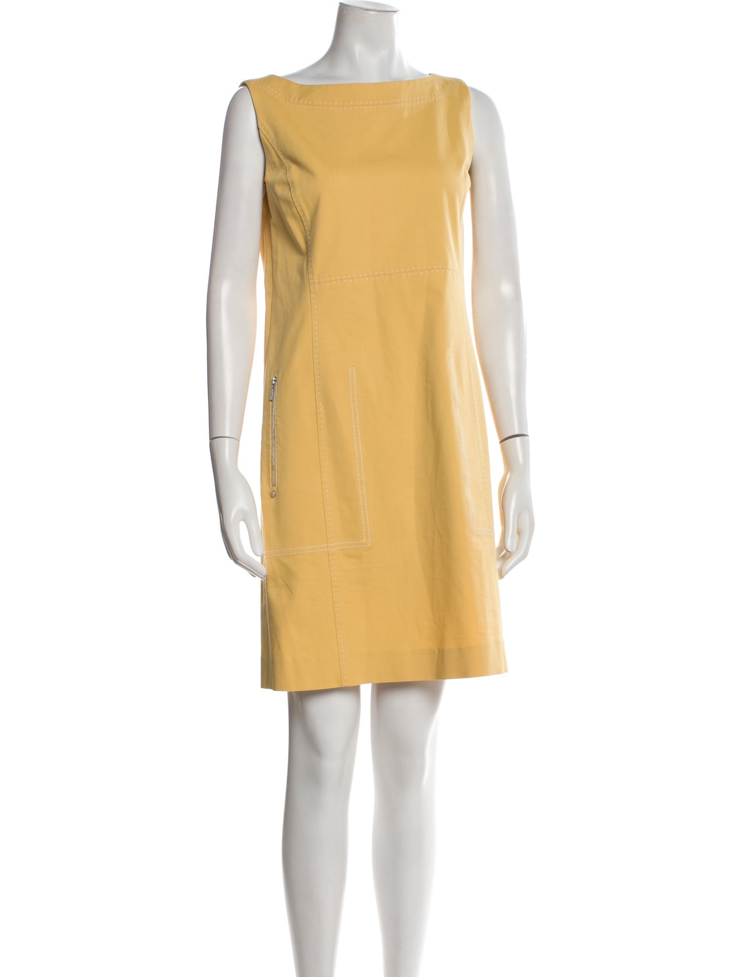 Lafayette 148 Bateau Neckline Mini Dress