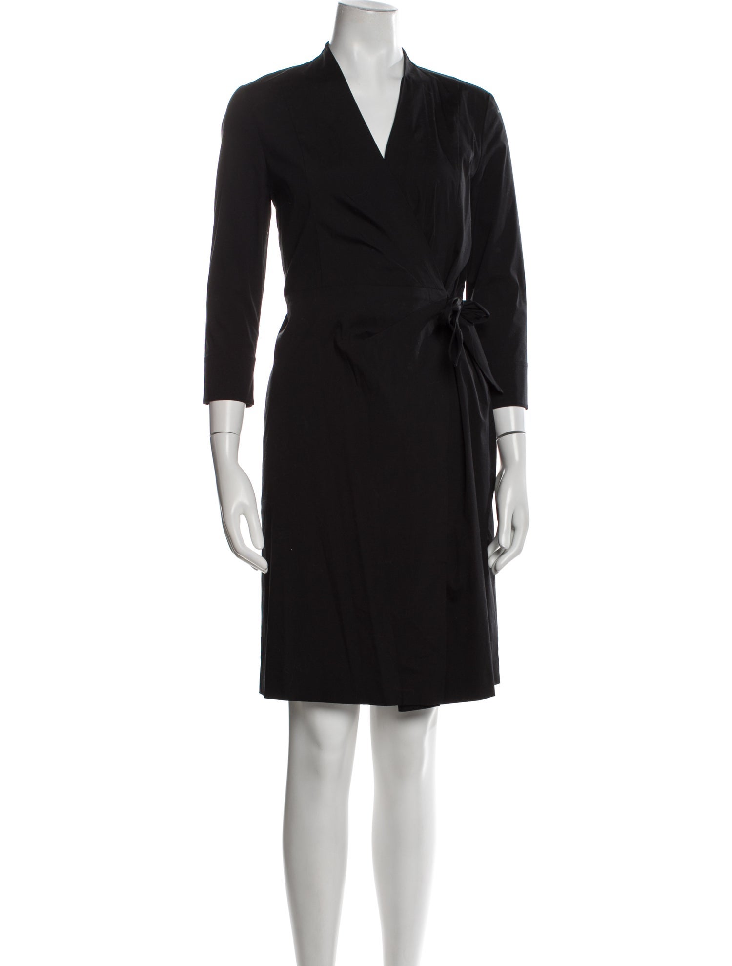 Lafayette 148 V-Neck Knee-Length Dress