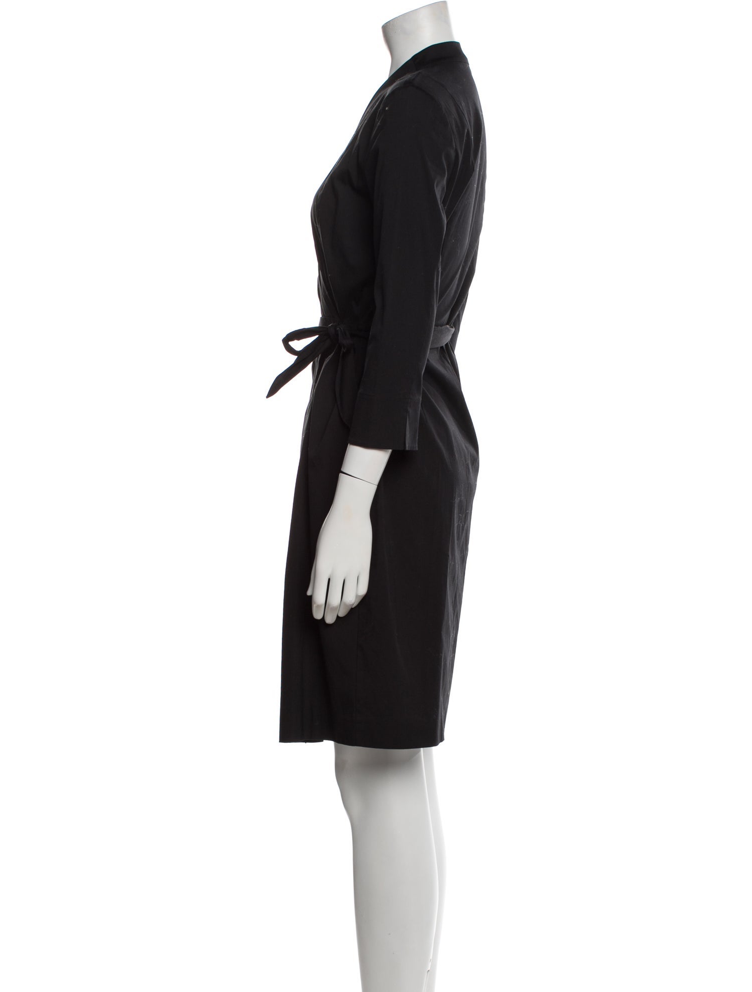 Lafayette 148 V-Neck Knee-Length Dress