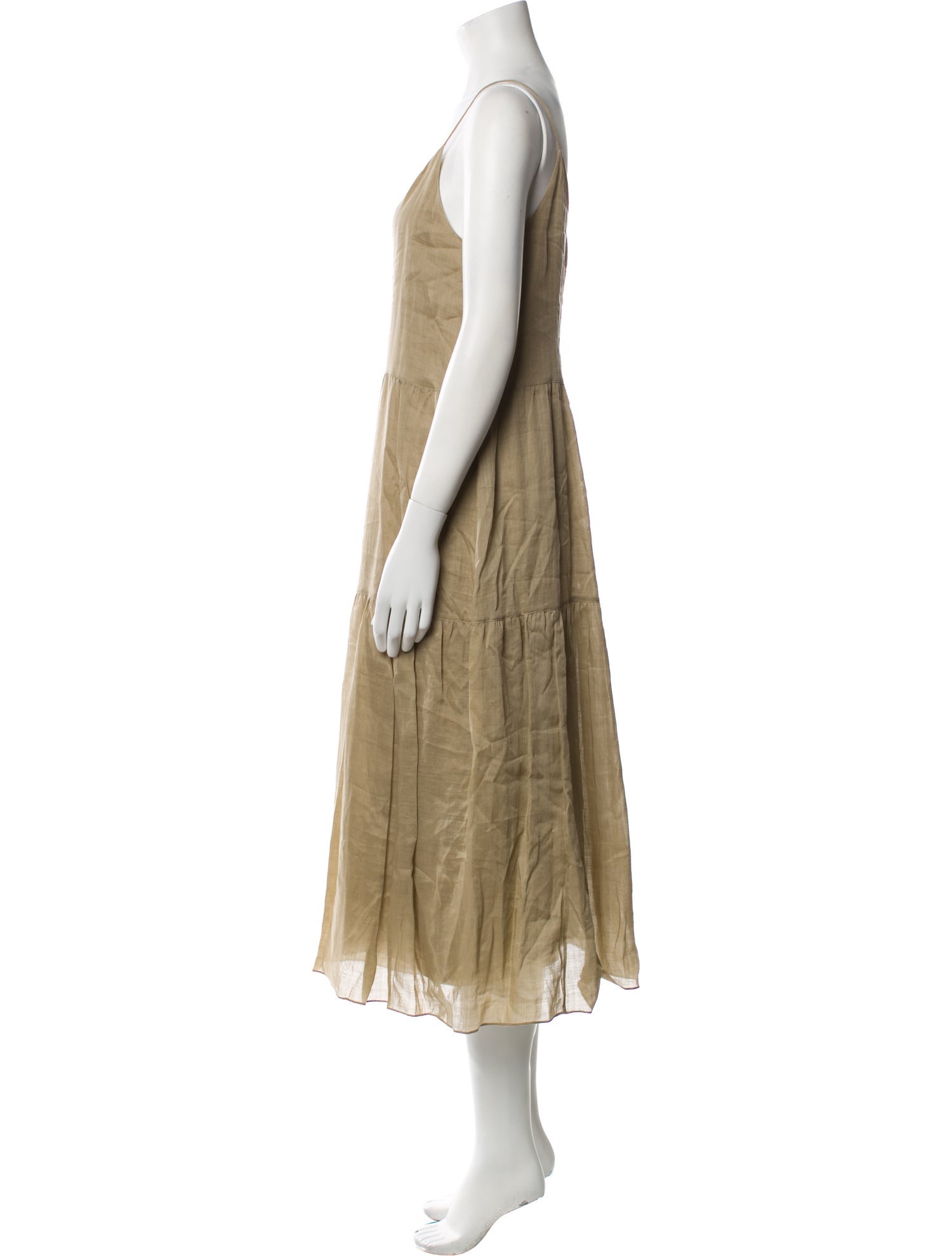 Lafayette 148 V-Neck Midi Length Dress