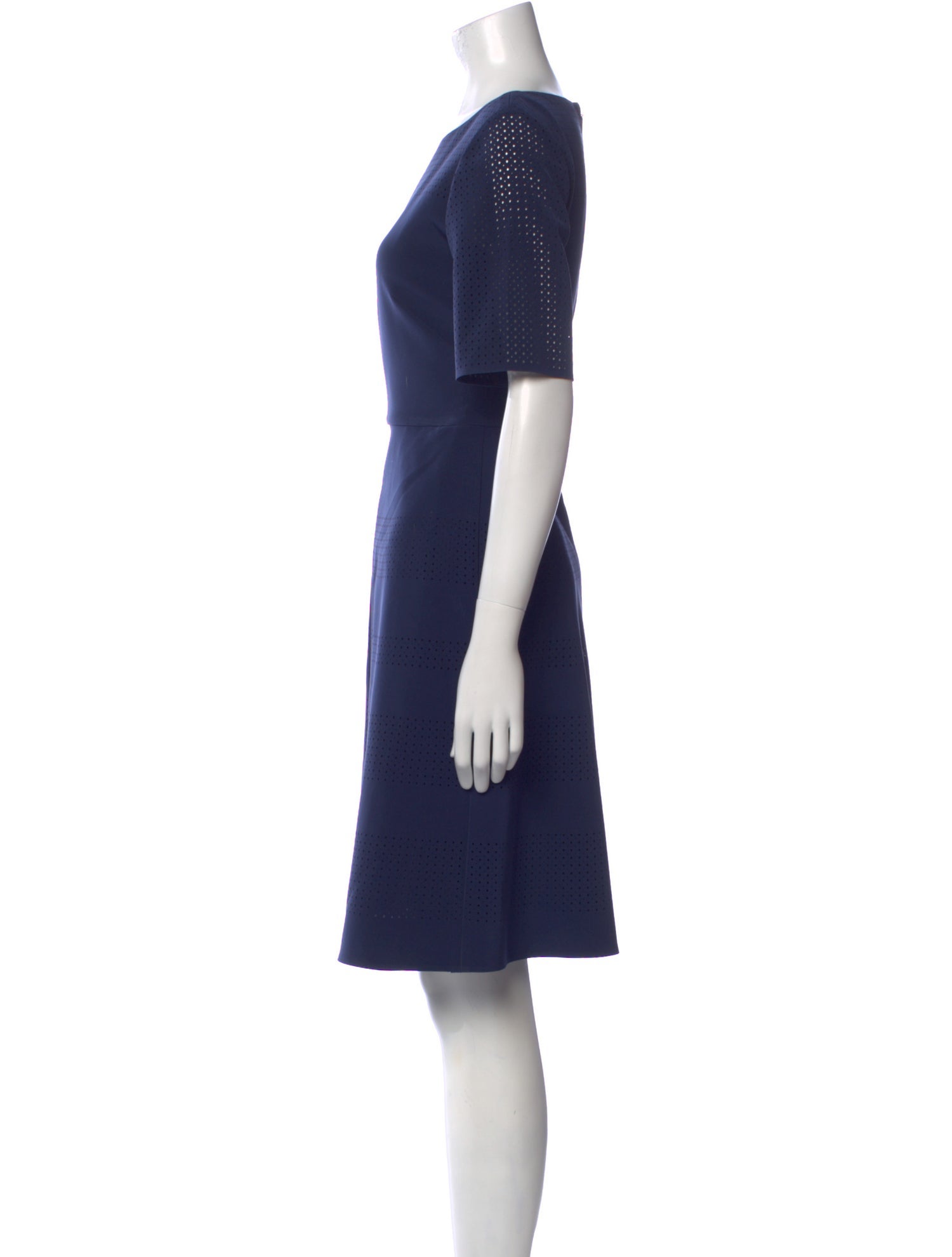 Lafayette 148 Bateau Neckline Knee-Length Dress