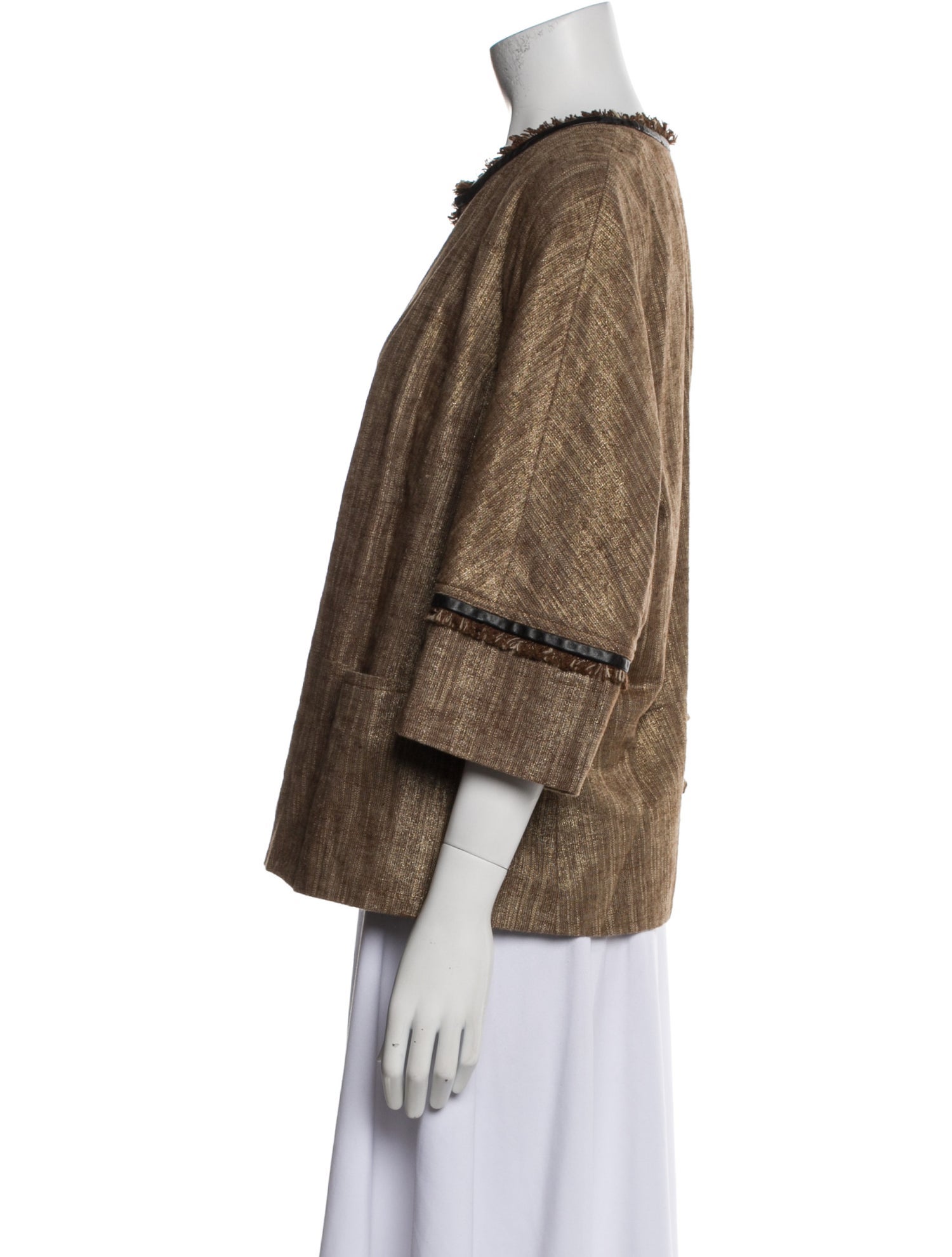 Lafayette 148 Linen Tweed Pattern Jacket