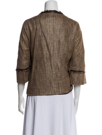 Lafayette 148 Linen Tweed Pattern Jacket